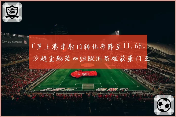C罗上赛季射门转化率降至11.6%，沙超金靴若回归欧洲恐难获豪门正眼